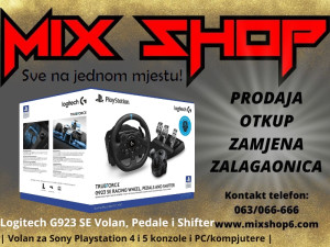 G923 TrueForce Racing Wheel + Shifter PS5 Playstation 4 5 mjenjač