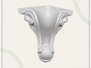 Noga/Nogica za namještaj Sultan H-10 Bijela