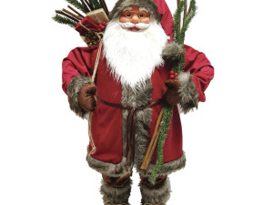 DEKORACIJA NOVOGODIŠNJA PLIŠANA 75CM DJEDA MRAZ