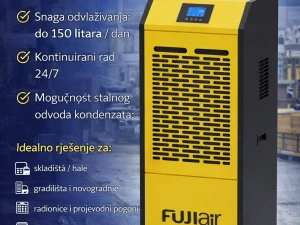 150lit/dan Odvlaživač zraka FUJI Isušivači Vlage Industrijski