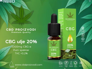 CBG ulje 10ml 20% 2000mg CBG-a (CBD Proizvodi)