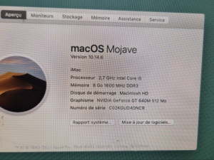 Imac  i5,2.7ghz
