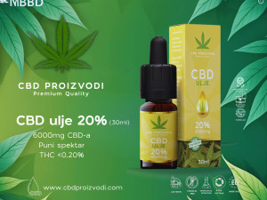 CBD ulje 30ml 20% 6000mg. CBD-a