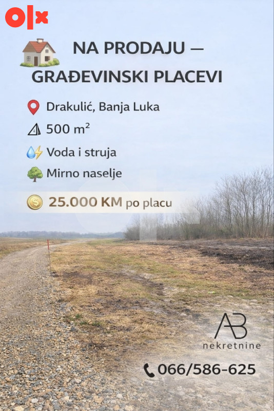 Placevi Drakulić 500 m2