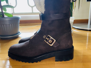 Ženske kožne čizme MASSIMO DUTTI (Original)