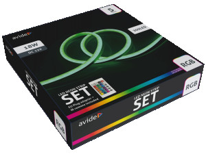LED traka sa daljinskim upravljačem, RGB, 18W, 12V, 5 met.