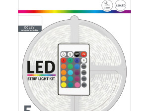 LED traka sa daljinskim upravljačem, RGB, 7.2W, 12V, 5 met.
