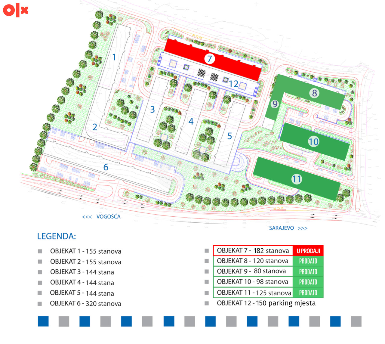 NOVA VOGOŠĆA / NOVOGRADNJA / Četverosobni stanovi 90-96m2 11