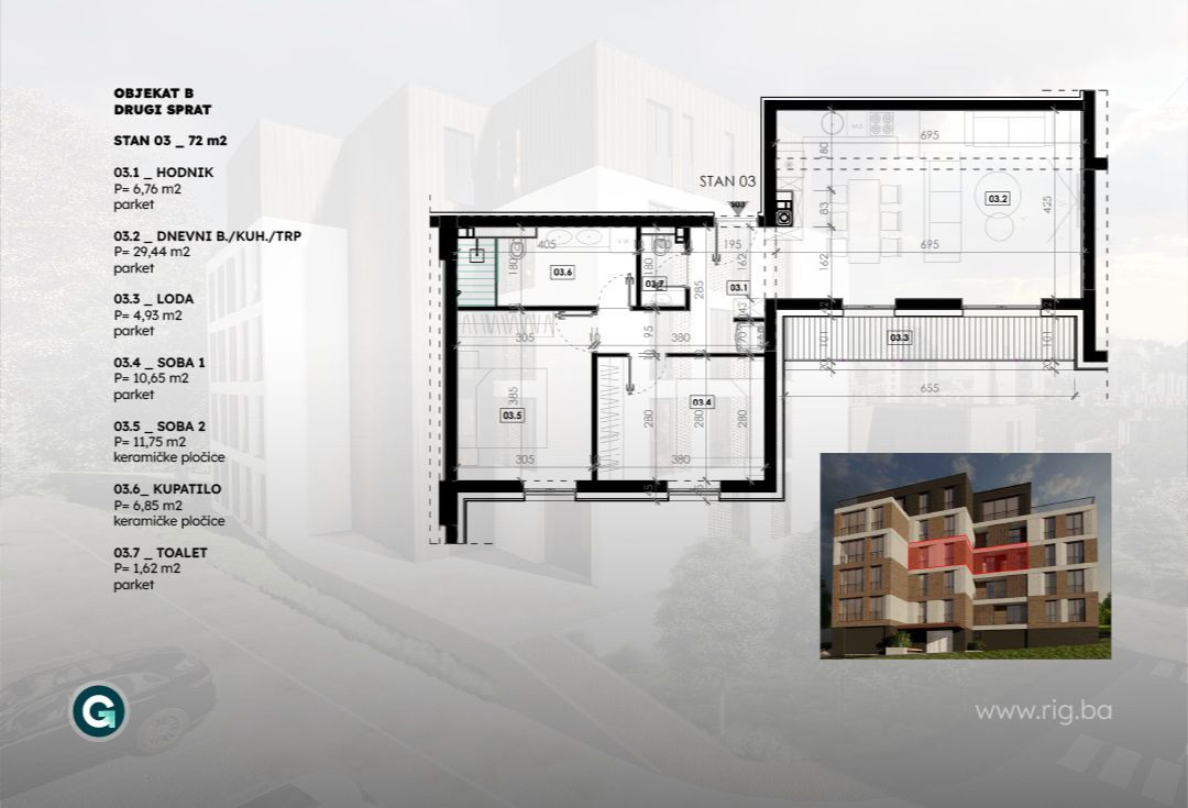 TROSOBAN STAN / BREKA HILLS RESIDENCE / PRODAJA 2