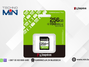 Kingston SDHC 256GB Class 10 Canvas Select Plus 150MB/s