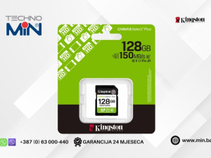 Kingston SDHC 128GB Class 10 Canvas Select Plus 150MB/s
