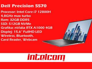 Laptop Dell Precision 5570 Workstation Core i7 12th gen
