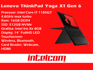 Laptop Lenovo ThinkPad X1 Yoga Gen6 Core i7 11th gen Touchscreen