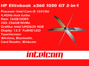 Laptop HP Elitebook X360 1030 G7 Core i5 10th gen Touchscreen