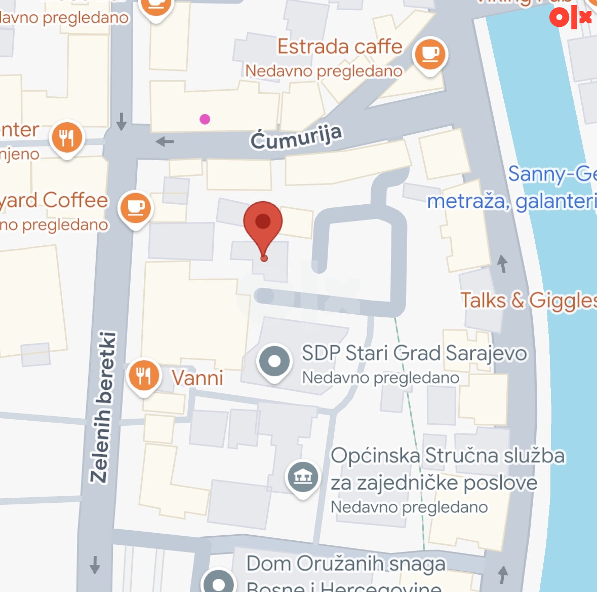 Poslovna zgrada, kuća, Bascarsija, Zelenih Beretki, stari grad 3