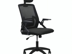 GIGA.BA COMFORT ERGONOMSKA STOLICA YT-588 CRNA CRNI RAM