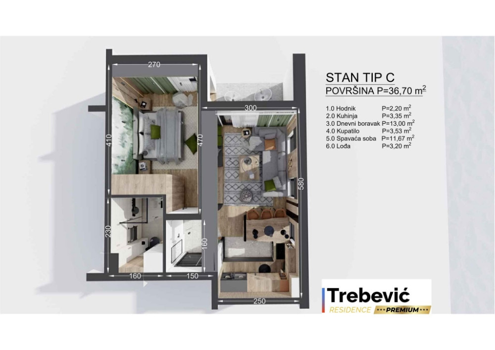 Dvosoban apartman Trebevic uskoro useljenje! 12