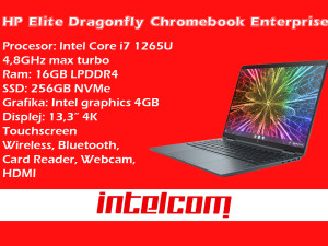 Laptop HP Elite DragonFly Chromebook Enterprise i7 12th gen