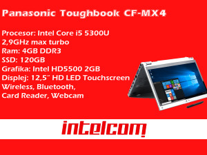 Laptop Panasonic CF-MX4 Core i5 5th gen Touchscreen