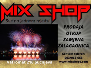 Profesionalni Vatromet 216 Pucnjeva Izbačaja profi box