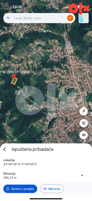 Zemljiste 6300m2 Laus  Banja Luka