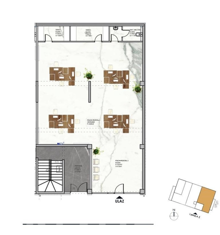 Poslovni prostori od 122m2-155m2 (ukupno 402m2) na Paprikovcu 10