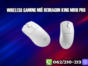 Gaming Wireless MisReDragon K1NG Pro M916 / bijeli