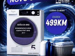 SUŠILICA 8 KG KONDEZACIJSKA EUROSTAR 5 GOD GARANCIJE
