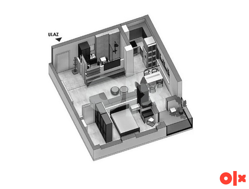 Dvosoban stan 49m2 Borik Banja Luka 2