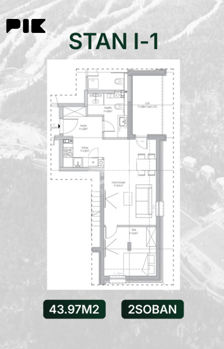 Dvosoban apartman, Bjelašnica I Sky nekretnine photo 5