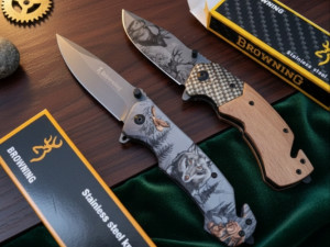 Dva za 35km Browning nož cakije vuk i jelen lovački nož lov