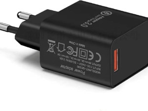 Brzi Punjač 3A crni adapter za Telefone i Tablete