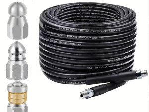 Crijevo za čišćenje odvoda, 10 metara sa 3 dizne, 300 bari