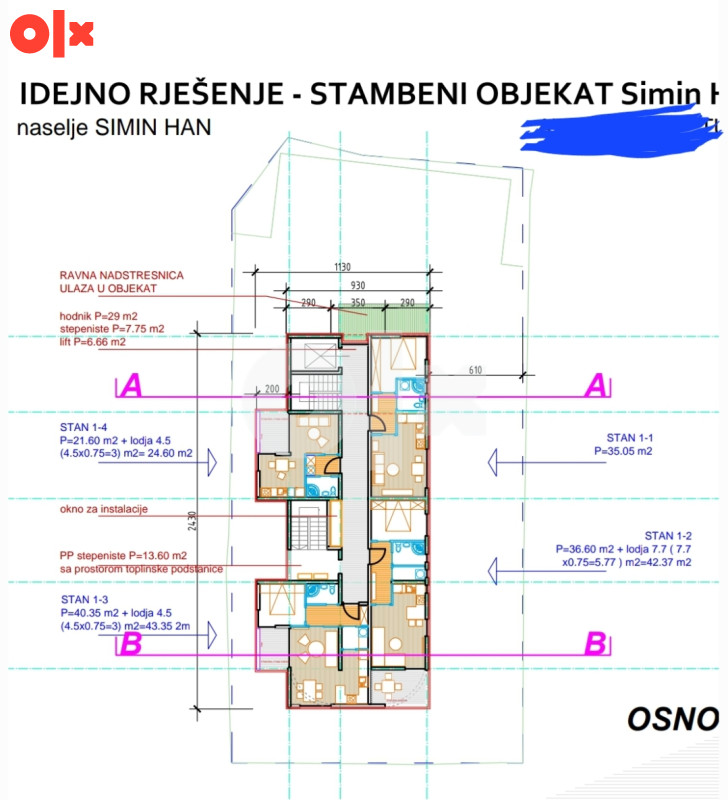SIMIN HAN TUZLA 746m GRAĐEVINSKI PLAC ZEMLJIŠTE 13