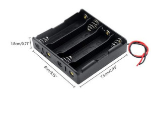 Kuciste za 4 AA baterije sa zicama arduino elektronika