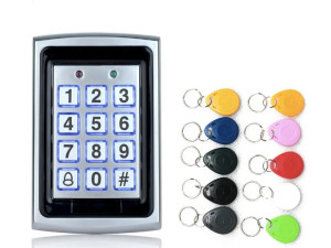 Kontrola pristupa RFID čitač šifrator metalna+10 tagova