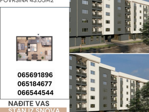 Odlican stan Banja Luka, 43.05m2, Borik