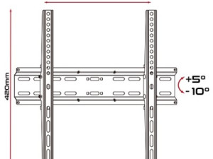 Zidni nosač za TV 23 - 55 inča Tilt 35kg UNITRONIC