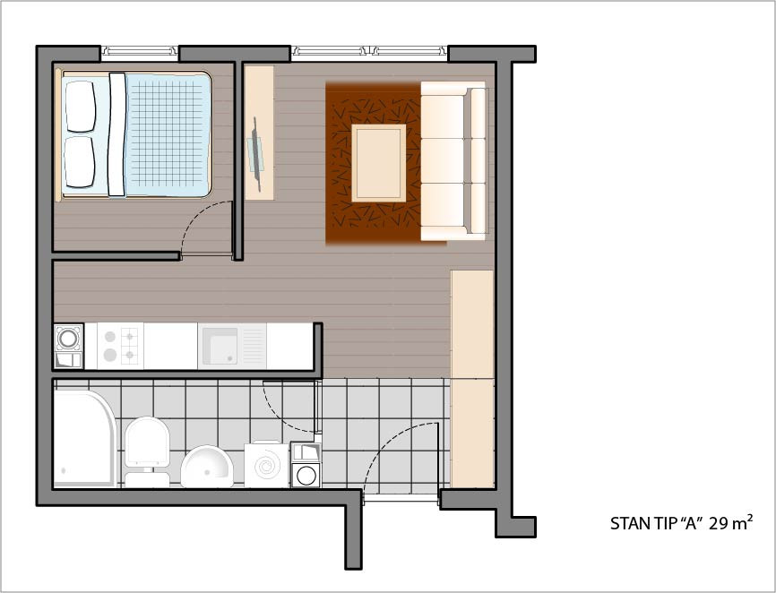 U IZGRADNJI / 29m2 / BRANILACA STUPA 36 2