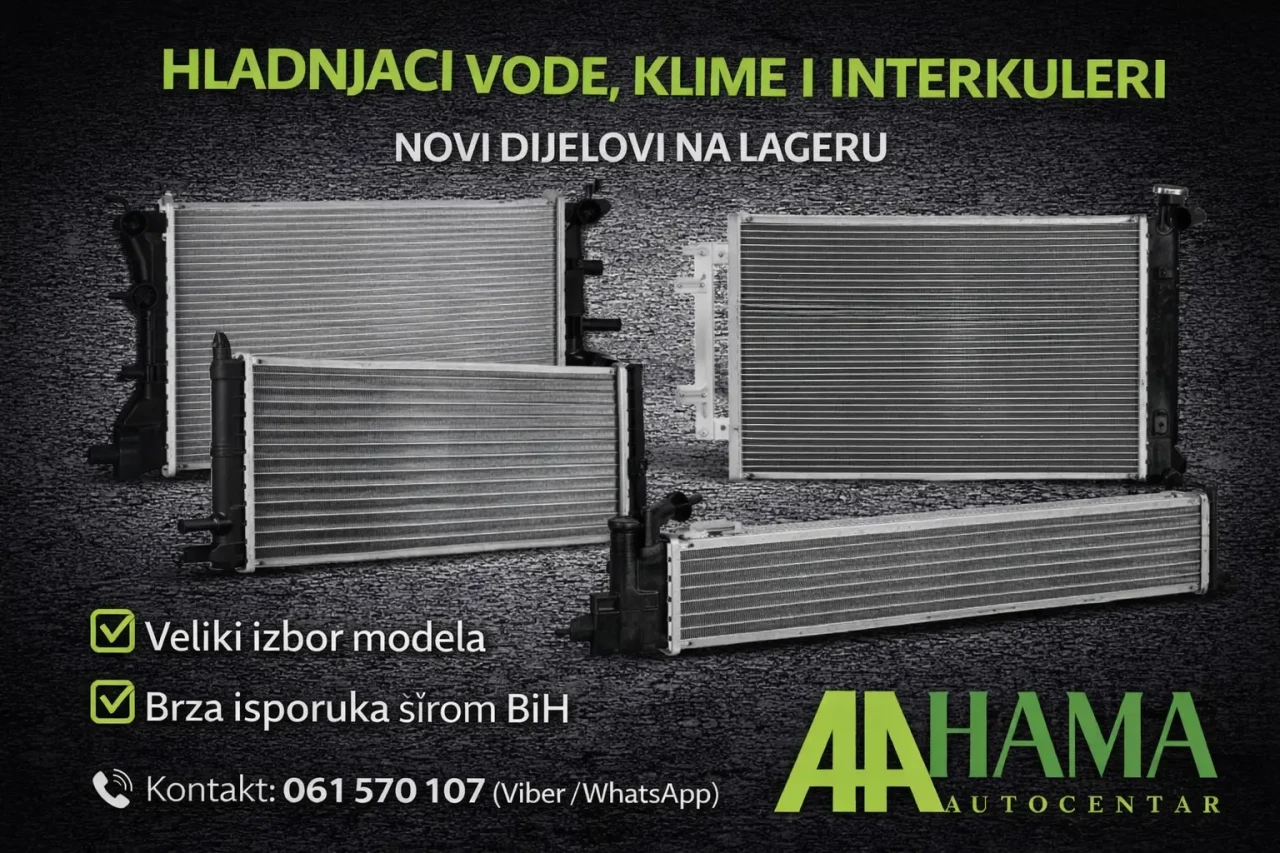 HLADNJAK VODE KLIME INTERKULER ZA SVE TIPOVE VOZILA HAMA TUZLA