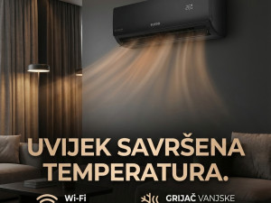 KLIMA UREĐAJ 12 FUEGO CRNA FGTC12INV-BWMSE6 / WIFI / GRIJAČ