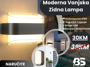 LED ZIDNA VANJSKA LAMPA 12W