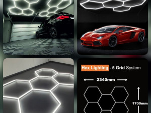 Hexagon  led rasvjeta 5 rombova