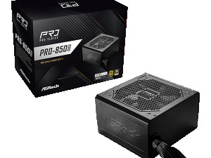 ASRock PSU 850W Gold, Pro 80PLUS, 120mm fan, ATX 3.1PCIe 5.1