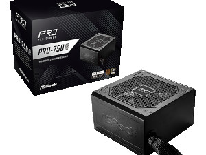 ASRock PSU 750W Bronze, Pro 80PLUS, 120mm fan, ATX 3.1PCIe 5.1