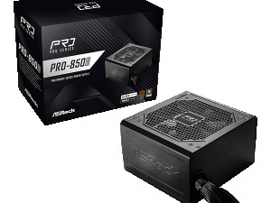 ASRock PSU 850W Bronze, Pro 80PLUS, 120mm fan, ATX 3.1PCIe 5.1