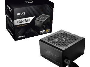 ASRock PSU 750W Gold, Pro 80PLUS, 120mm fan, ATX 3.1PCIe 5.1