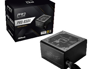 ASRock PSU 650W Gold, Pro80PLUS, 120mm fan, ATX 3.1PCIe 5.1