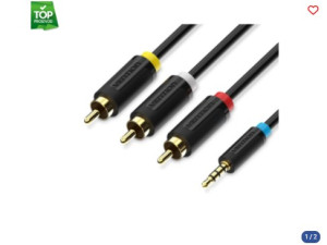 Audio kabal AUX na 3 x RCA stereo VENTION 1.5m 044698