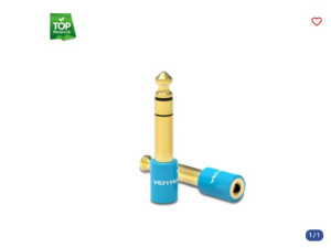 Audio adapter 6.35mm na 3.5mm stereo VENTION 044702